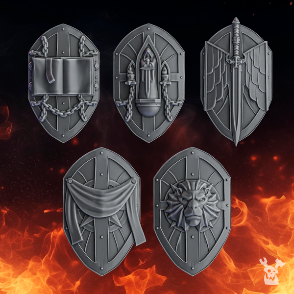 Pactum Aeternum Knight Shields Set x5 - Only-Games