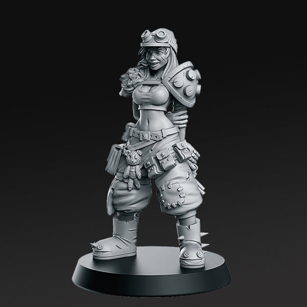Junkgirl - From Wasteland - 32mm - DnD - - Only-Games