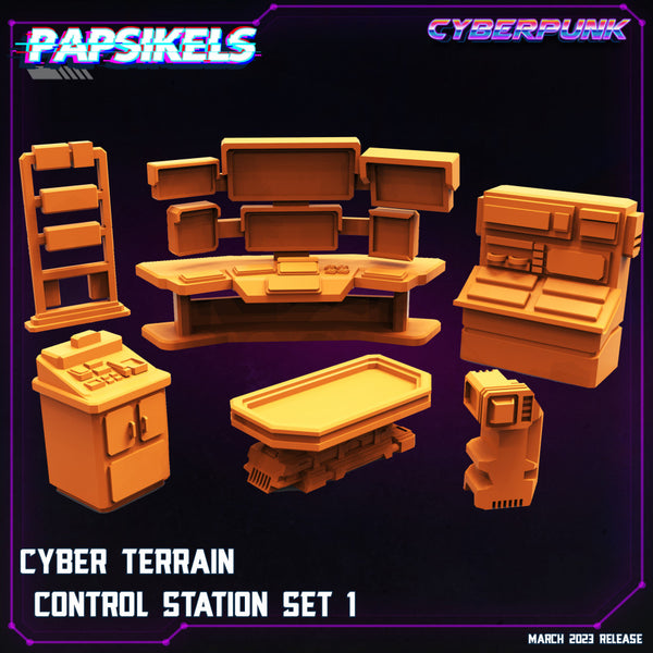 CYBER TERRAIN CONTROL STATION SET 1 - Only-Games