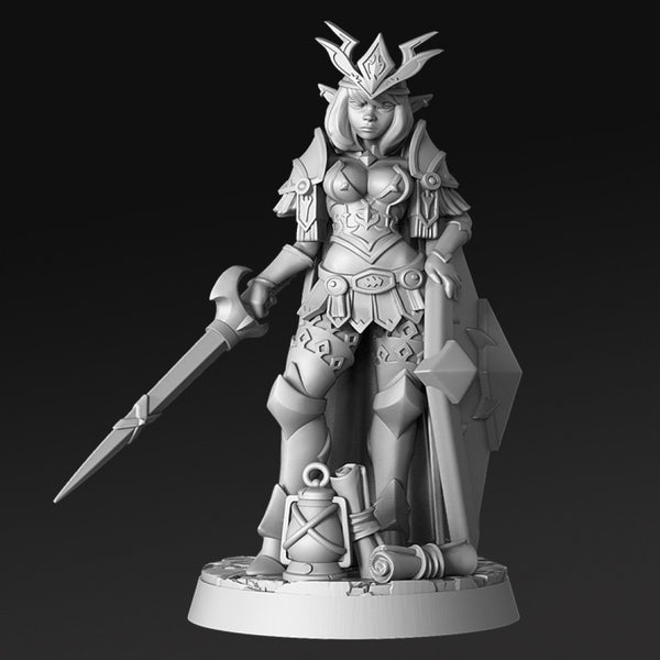 Iletia- Elven Warrior Princess - 32mm - DnD - Only-Games