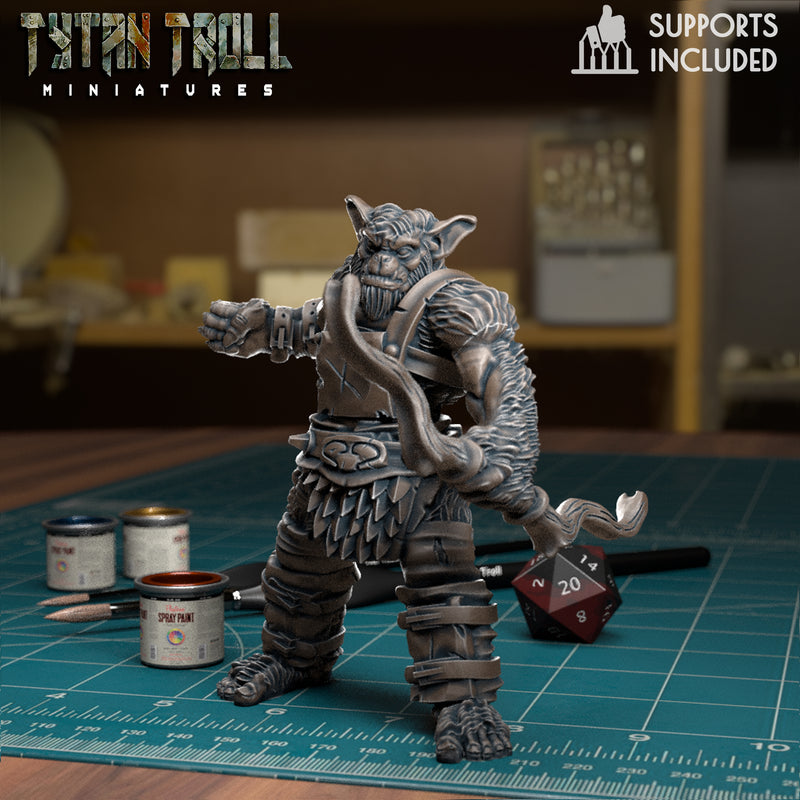 Bug Bear With Bow - TytanTroll Miniatures - DnD - Fantasy - Only-Games