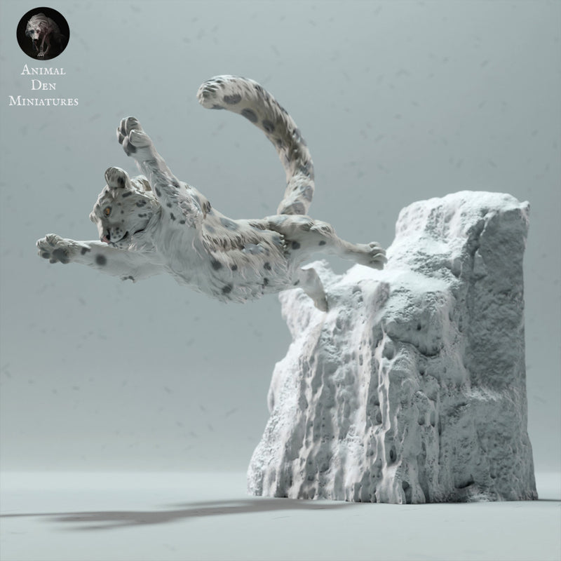 Snow Leopard Jump - Only-Games