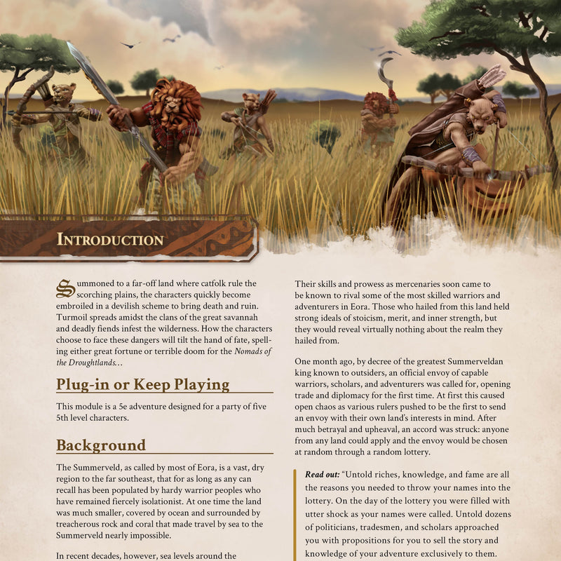 Nomads of the Droughlands - 5e Adventure Booklet - Only-Games