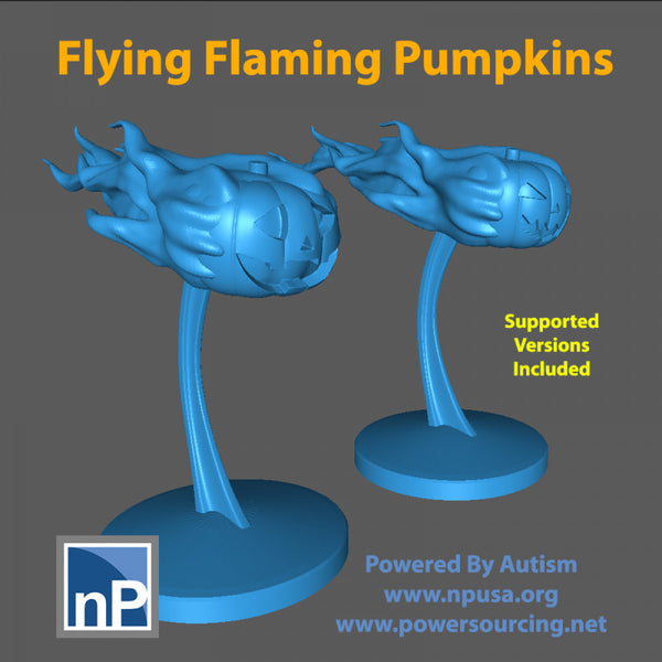 Flying Flaming Pumpkins - Only-Games