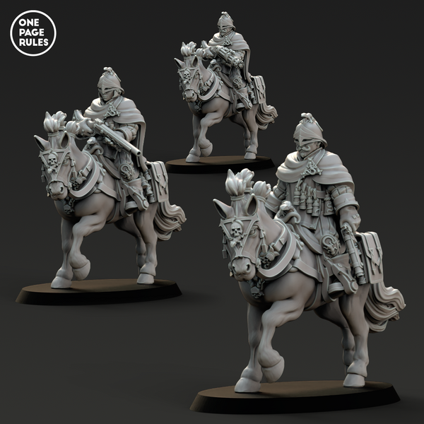 Empire Horse Marksmen Sergeants (3 Models) - Only-Games