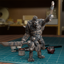 Gnoll Leader Raised Bone - Frostgrave Pathfinder - Fantasy DND Bust - TytanTroll Miniatures - Only-Games
