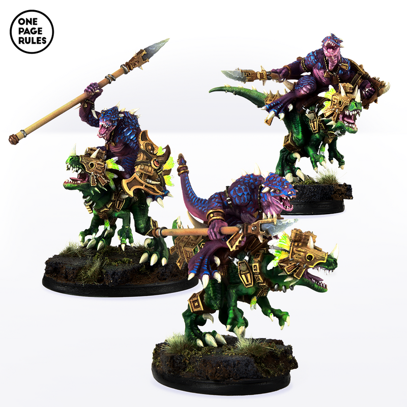Saurian Raptor Spear Riders (3 Models) - Only-Games
