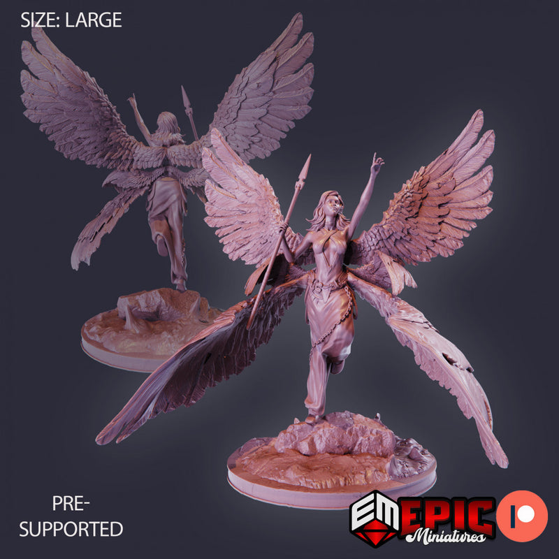 Seraphim Angel Set / Six Winged Female Celestial / Heavenly High Guardian - Only-Games