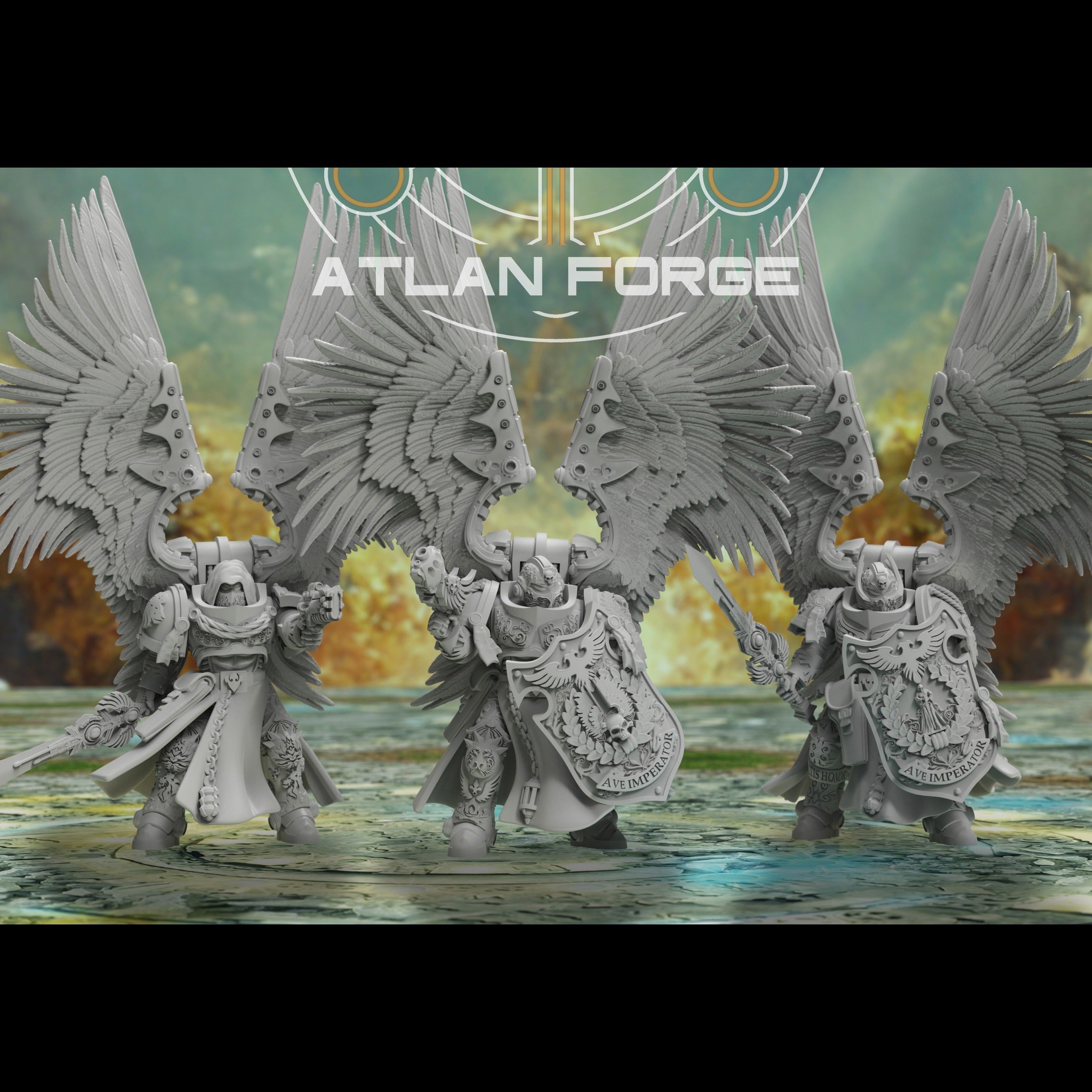 Angelic Veterans - Atlan Forge - Miniatures by Only-Games.co