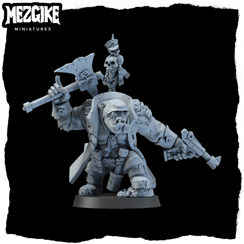 Orc Lootenant with choppa or smasha fist (physical miniature) - Only-Games