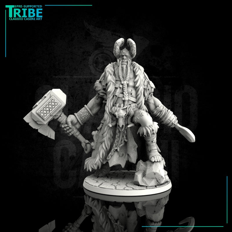 (0058) Frozen giant viking with hammer - Only-Games