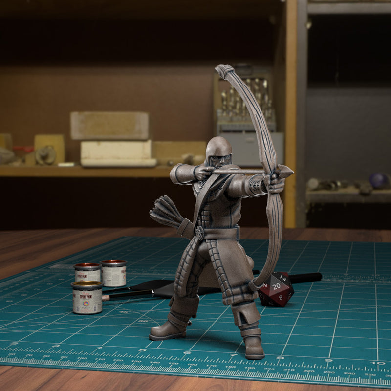 Northern Guard Archer - Frostgrave Pathfinder - Fantasy DND - TytanTroll Miniatures - Only-Games