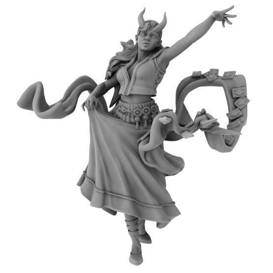 Chaval Female Tiefling 2 (Base With Cards) - Only-Games