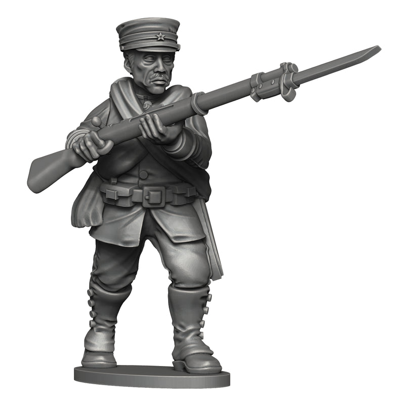 WW1 Japanese Rifle Squad - Puddle Bases - Only-Games