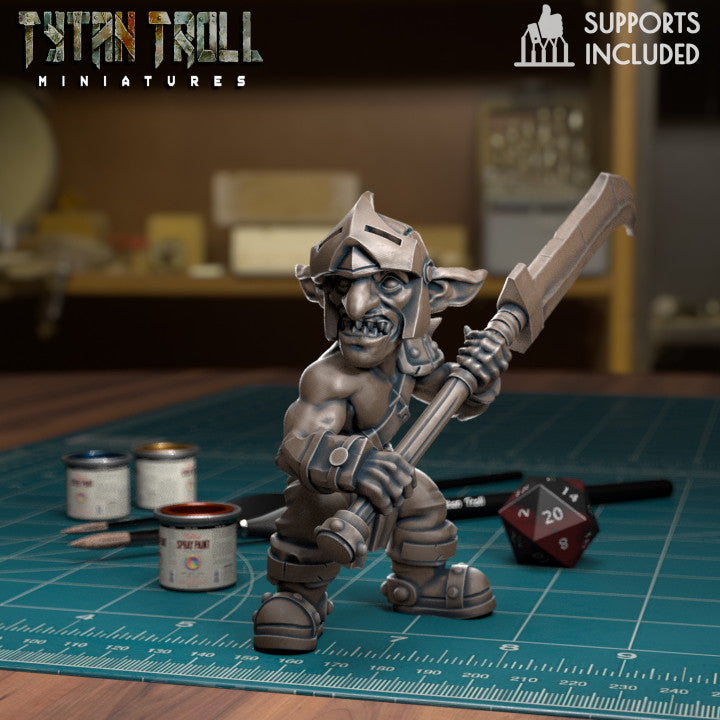 Goblin Glaive NV 05 - TytanTroll Miniatures - DnD - Fantasy - Only-Games