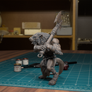 Ratman Axeman 01 - TytanTroll Miniatures - DnD - Fantasy - Only-Games