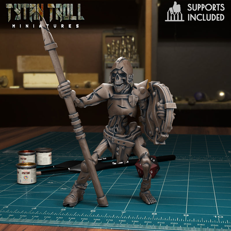 Skeleton Warrior 06 - TytanTroll Miniatures - DnD - Fantasy - Only-Games