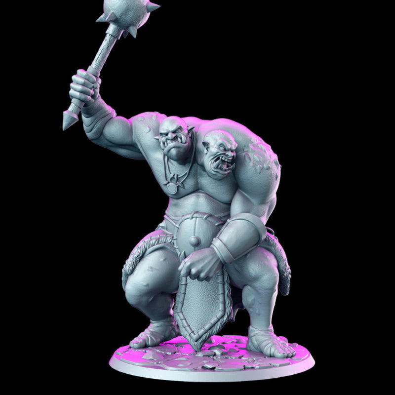 Ettin - head ogre - 32mm - DnD - Only-Games