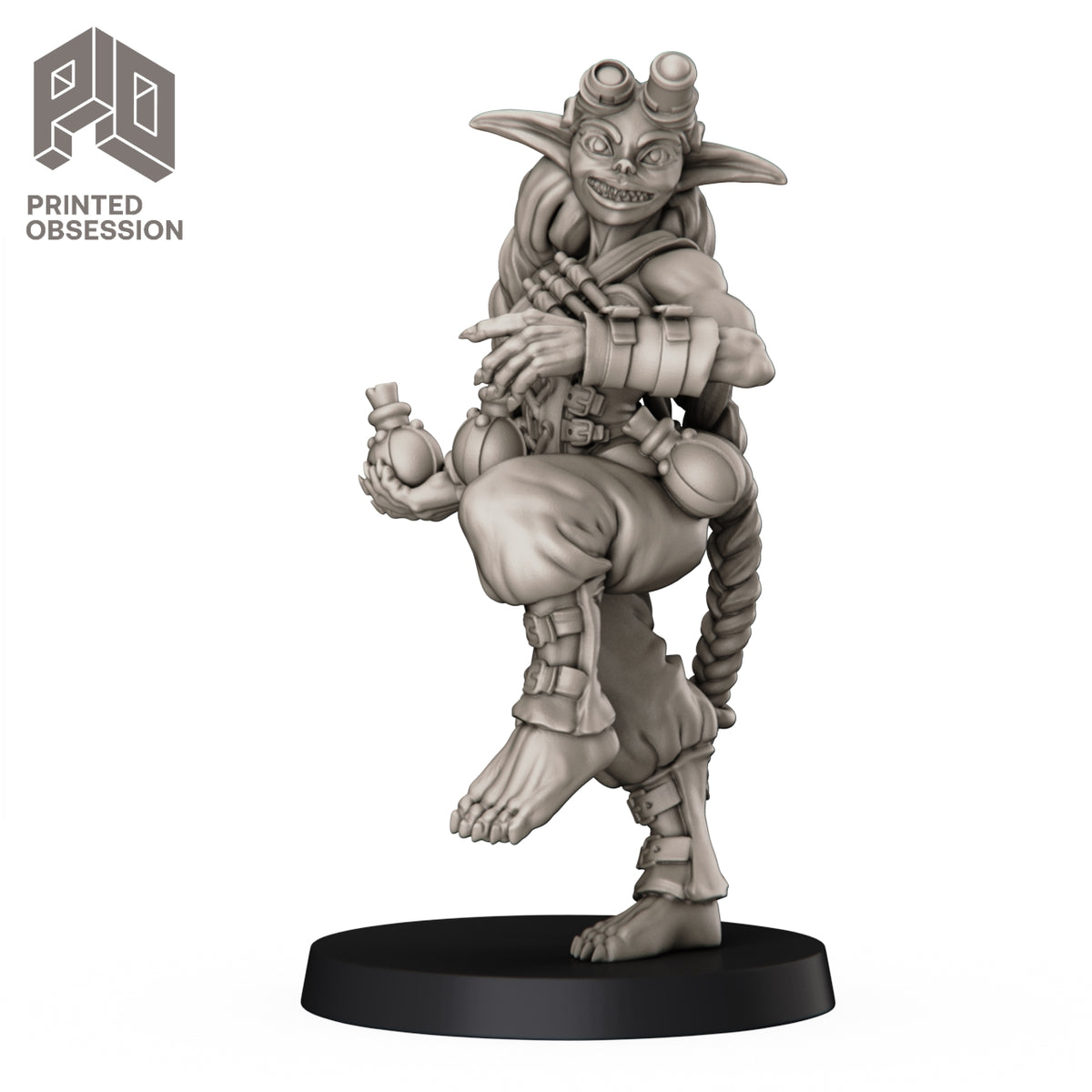 Goblin Alchemist - D&D Artificer - 32mm scale - Printed Obsession