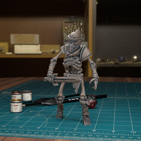 Skeleton Warrior 01 - TytanTroll Miniatures - DnD - Fantasy - Only-Games