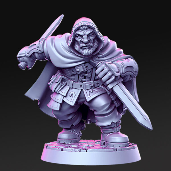 Orwin - Dwarf assassin - 32mm - DnD - Only-Games