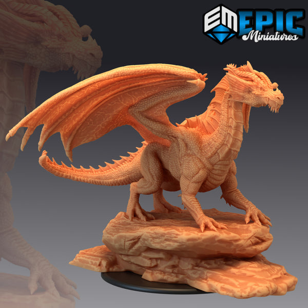 Ancient Fire Dragon / Classic Mountain Encounter / Red Flame Drake - Only-Games