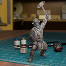 City Guard Hammer - Frostgrave Pathfinder - Fantasy DND - TytanTroll Miniatures - Only-Games
