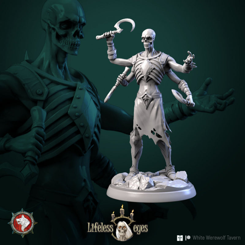 Death reaper's soldiers set 6 miniatures 32mm pre-supported - Only-Games