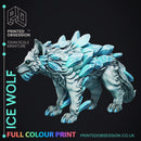 Ice Wolf - Pre-Coloured - 32mm Scale - Only-Games