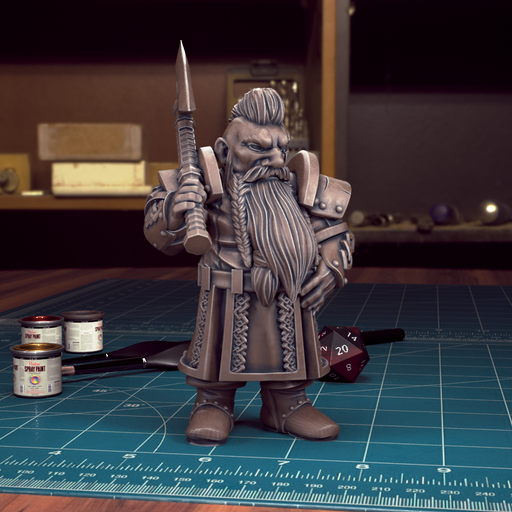 Male Dwarf 04 - TytanTroll Miniatures - DnD - Fantasy - 32mm - Only-Games