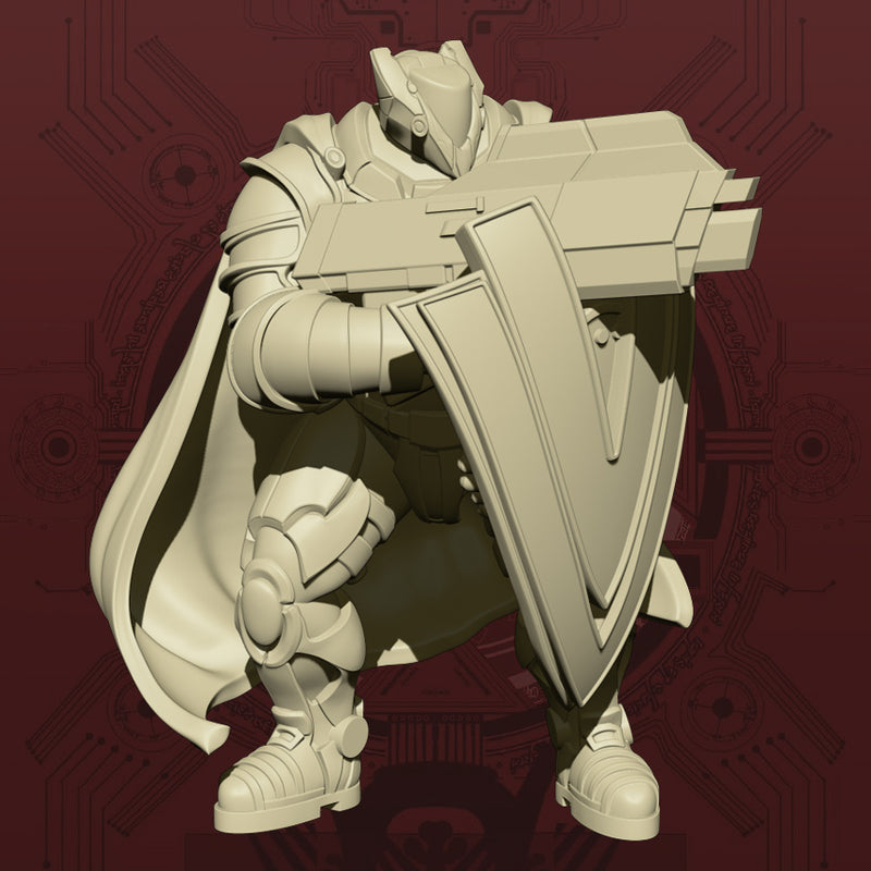 (Mercy's Reach) Void Knight - Shield and Gun Pose - Only-Games