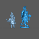 (0147) Male genie Djinni in a Bottle with a big sword - Only-Games