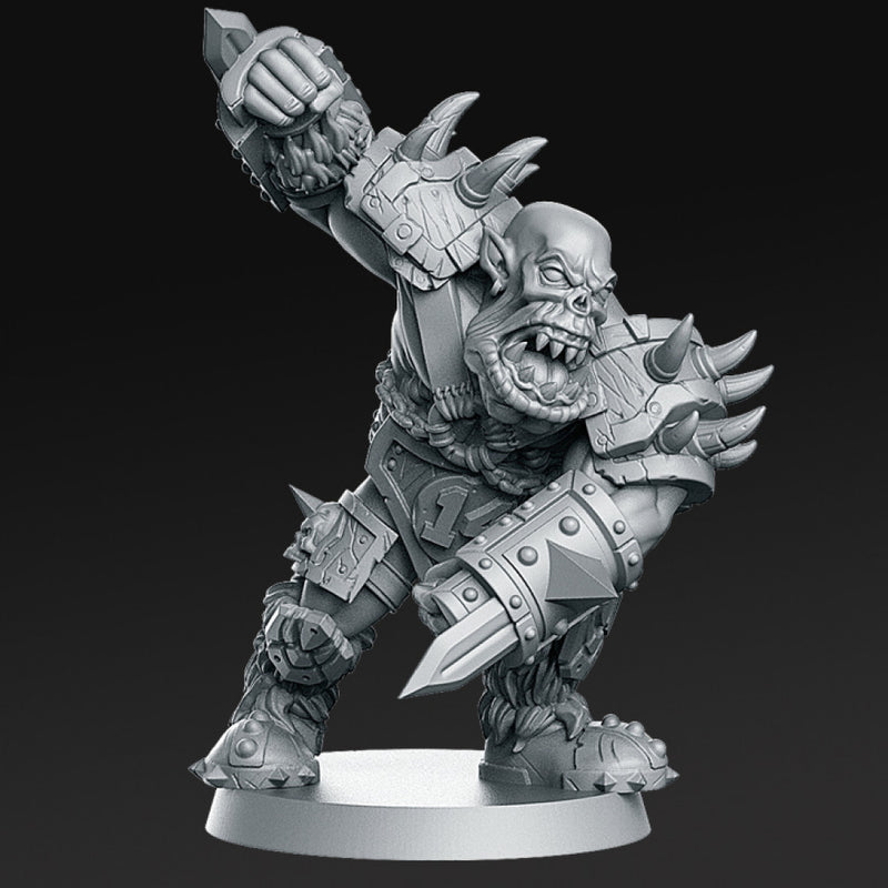 014 Orc Blocker Fantasy Football 32mm - Only-Games