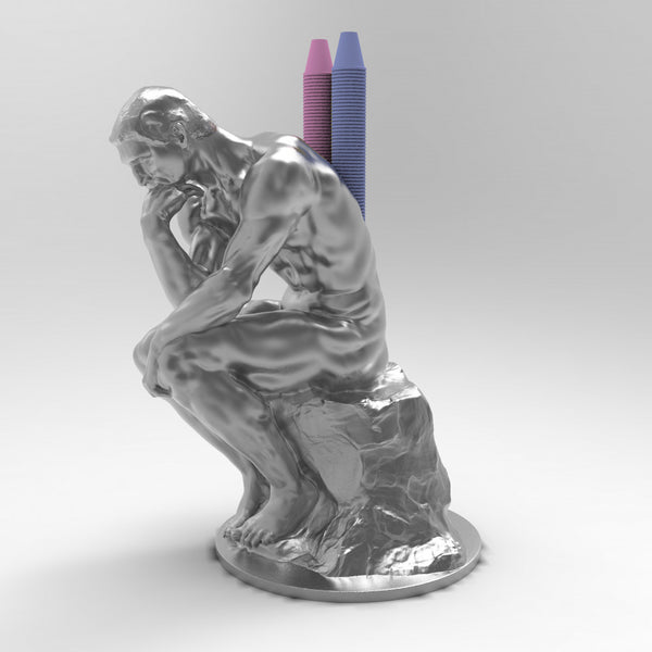 thinking man pen holder - Only-Games