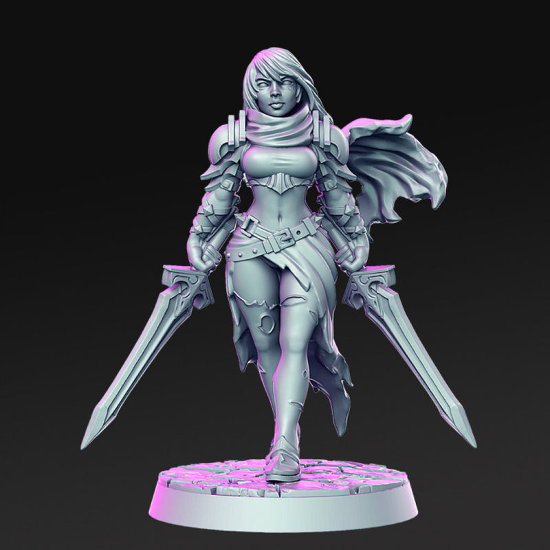 Melisa - Female fighter- 32mm - DnD - Only-Games