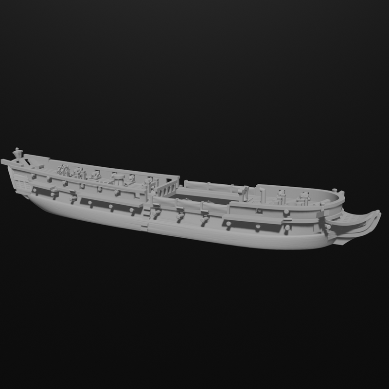 1/700 & 1/1200 FR/GB Unité/HMS Surprise Corvette/6th rate (32/38 guns) (1794-1802), AOA-FR-6 - Only-Games