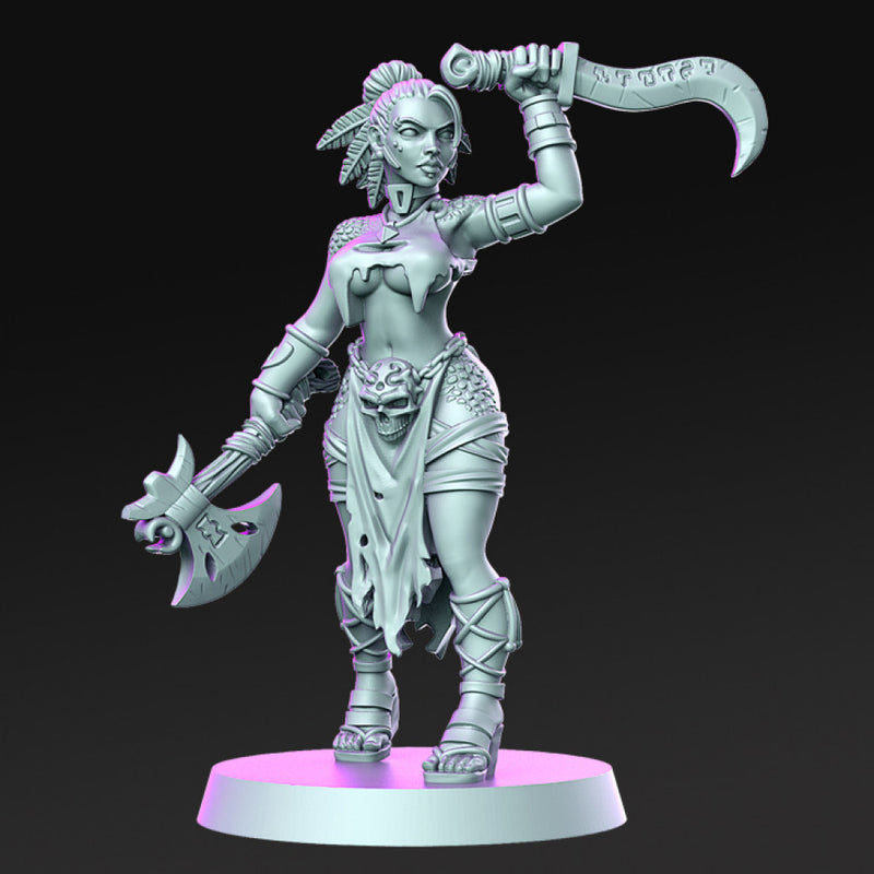 Anfi- Female amazon - 32mm - DnD - Only-Games