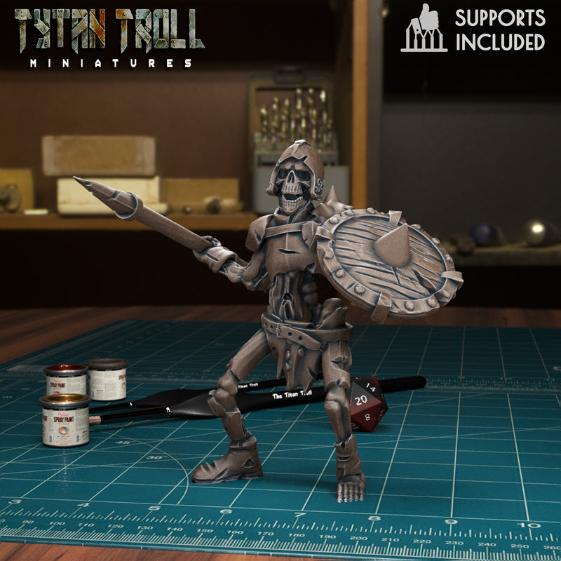 Skeleton Warrior 05 - TytanTroll Miniatures - DnD - Fantasy - Only-Games