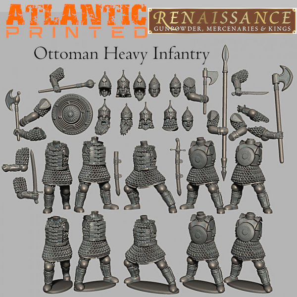 Ottoman Heavy Infantry - Puddle Bases - Only-Games