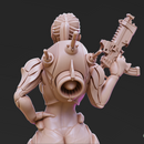 Cyberpunk Mercenary Pose 1 - 4 Variants and Pinup - Only-Games