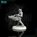 (0117) Male cyberpunk with heavy cannon - Only-Games