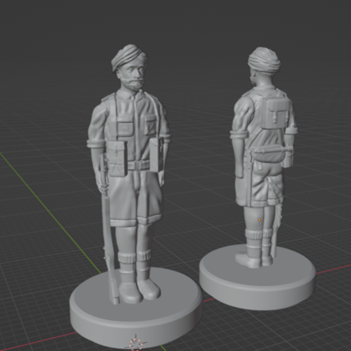 1/72 3D Printed WW2 Sikh Infantry (x10) - Only-Games