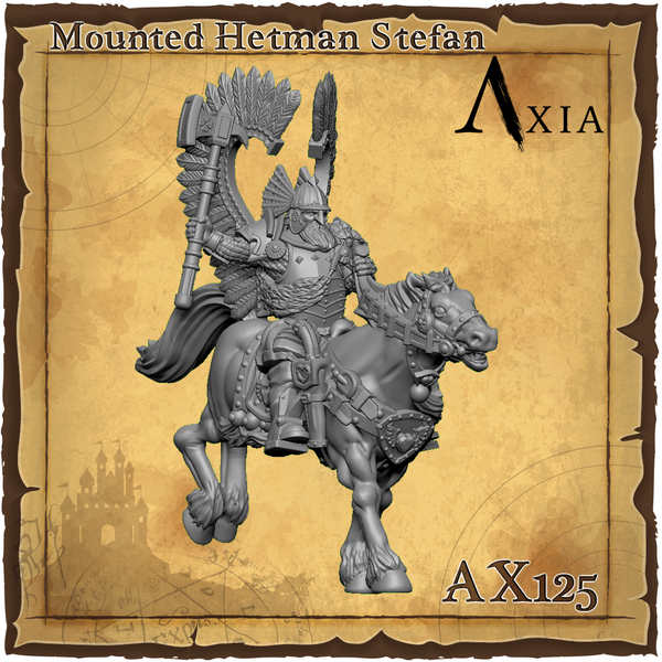 AX125  Hetman Stefan, Winged Hussar Amber Husaria - Only-Games