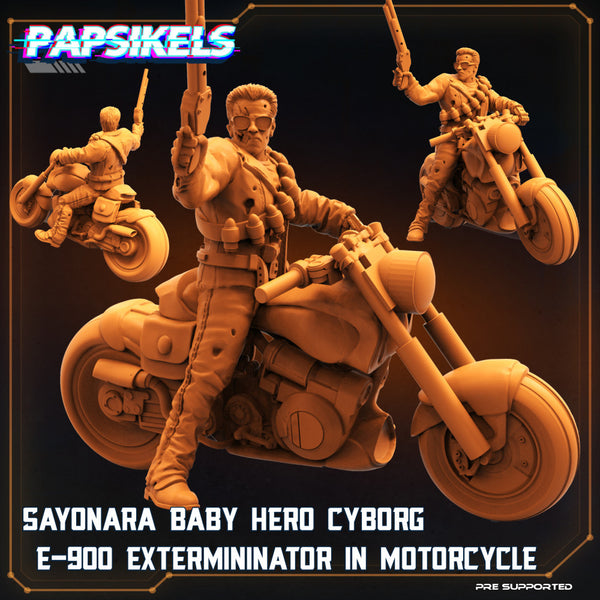 SAYONARA BABY HERO CYBORG E-900 EXTERMINATOR-IN-MOTORCYCLE - Only-Games