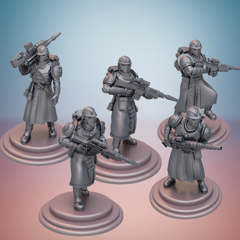 Sanctus Manipulus. Knights (Heavy Blaster Rifles). - Only-Games