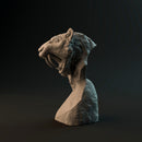 Smilodon populator bust - pre-supported prehistoric animal head - Only-Games