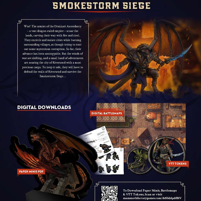 Draconic Legion Smokestorm Siege - Physical 5e Adventure Booklet - Only-Games
