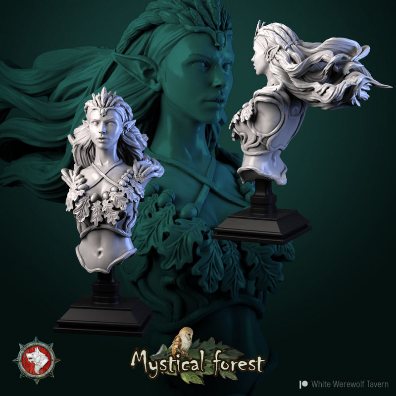 Doe Ingrid Centaur Druid bust pre-supported - Only-Games