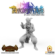 Kingdom of Talarius - Order of the Golden Lotus,Warrior Monks x5 (32mm scale) - Only-Games