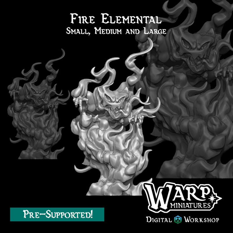 Fire Elementals - Small, Medium and Large - Only-Games